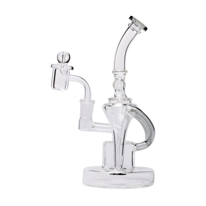 Human Grade Dualing Recycler Glass Rig Water Pipe