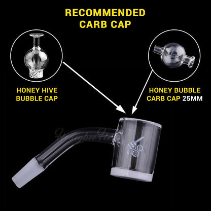 Honey & Milk Bevel Quartz Banger - 45° Degree | YL