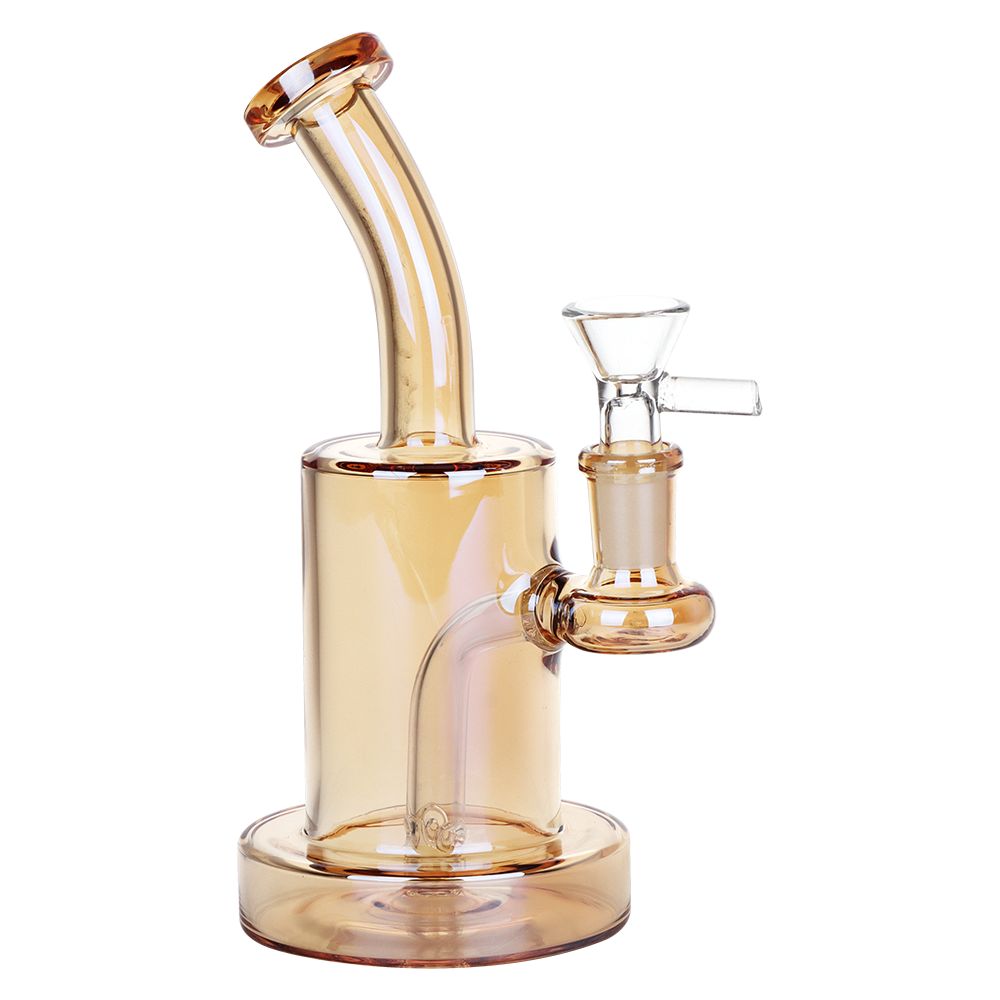SeshGear Electroplated Glass Rig - 7" / 14mm F / Assorted Colors 3ct