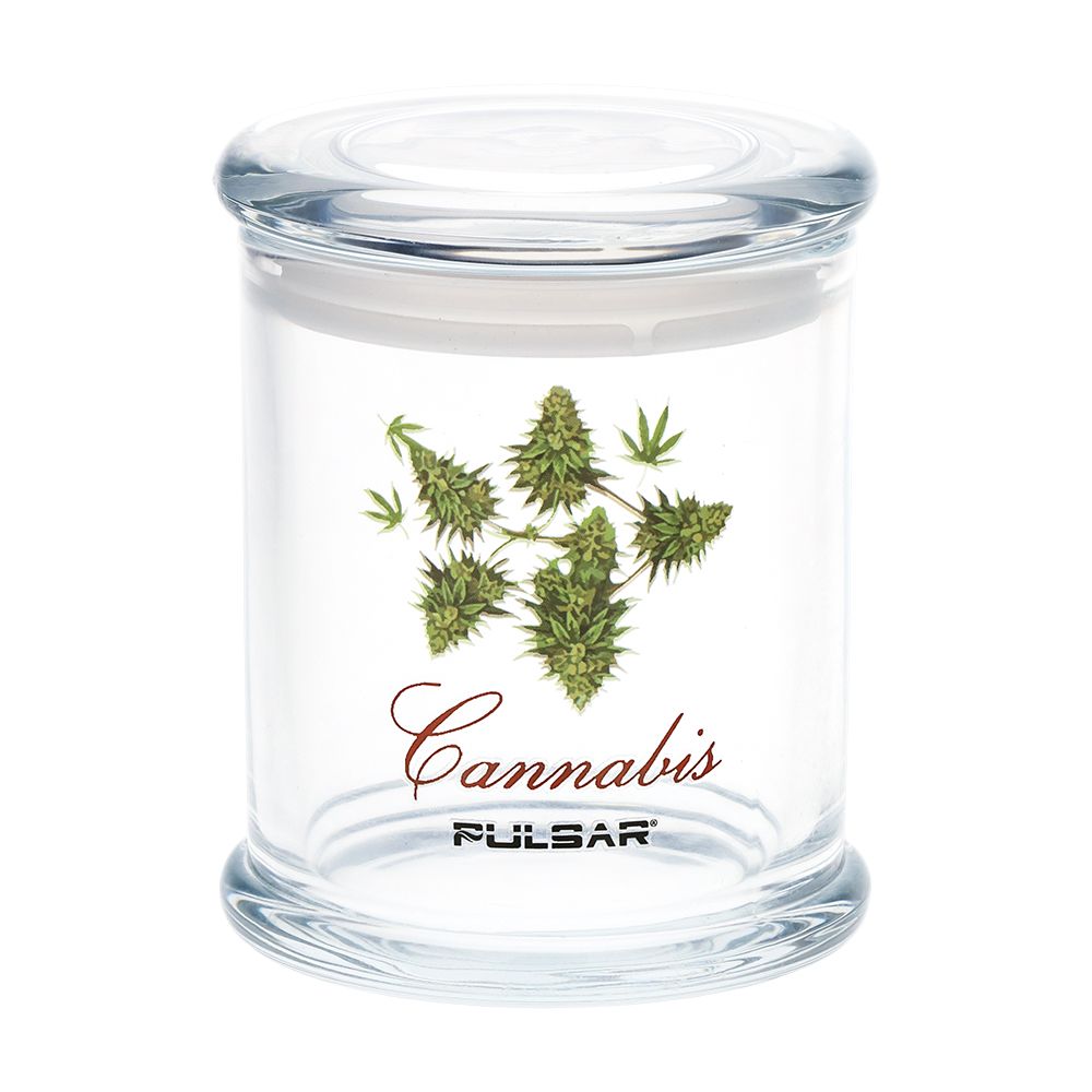 Pulsar Pop Top Glass Jar | Large | 4.5" x 3.9"