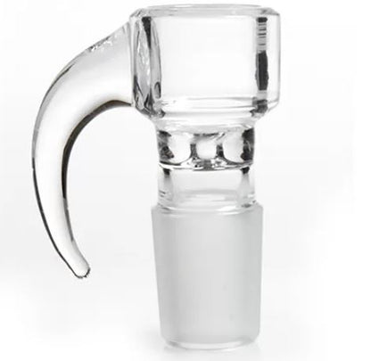 Clear Glass Arm Handle Bowls 14mm or 18mm Male Joint