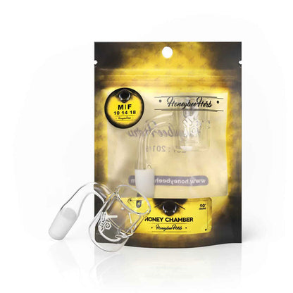 Honey Chamber Quartz Banger - 90° Degree | YL