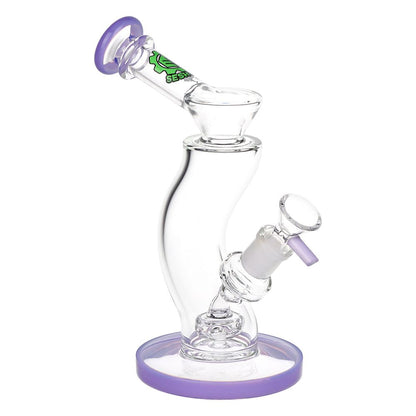 SeshGear Hip Check Curved Glass Water Pipe | 7.75" | 14mm F