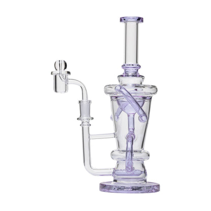Human Grade 10.25" Straight Recycler Glass Water Pipe