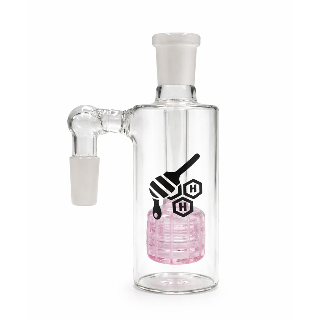Honeybee Herb Matrix Perc Glass Cylinder Ash Catcher