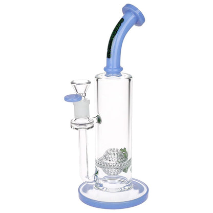 SeshGear Golf Ball Perc Glass Water Pipe | 10" | 14mm F | Colors Vary