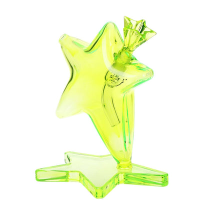 Pulsar Star Power Glass Water Pipe - 6.5" / 14mm F / Green