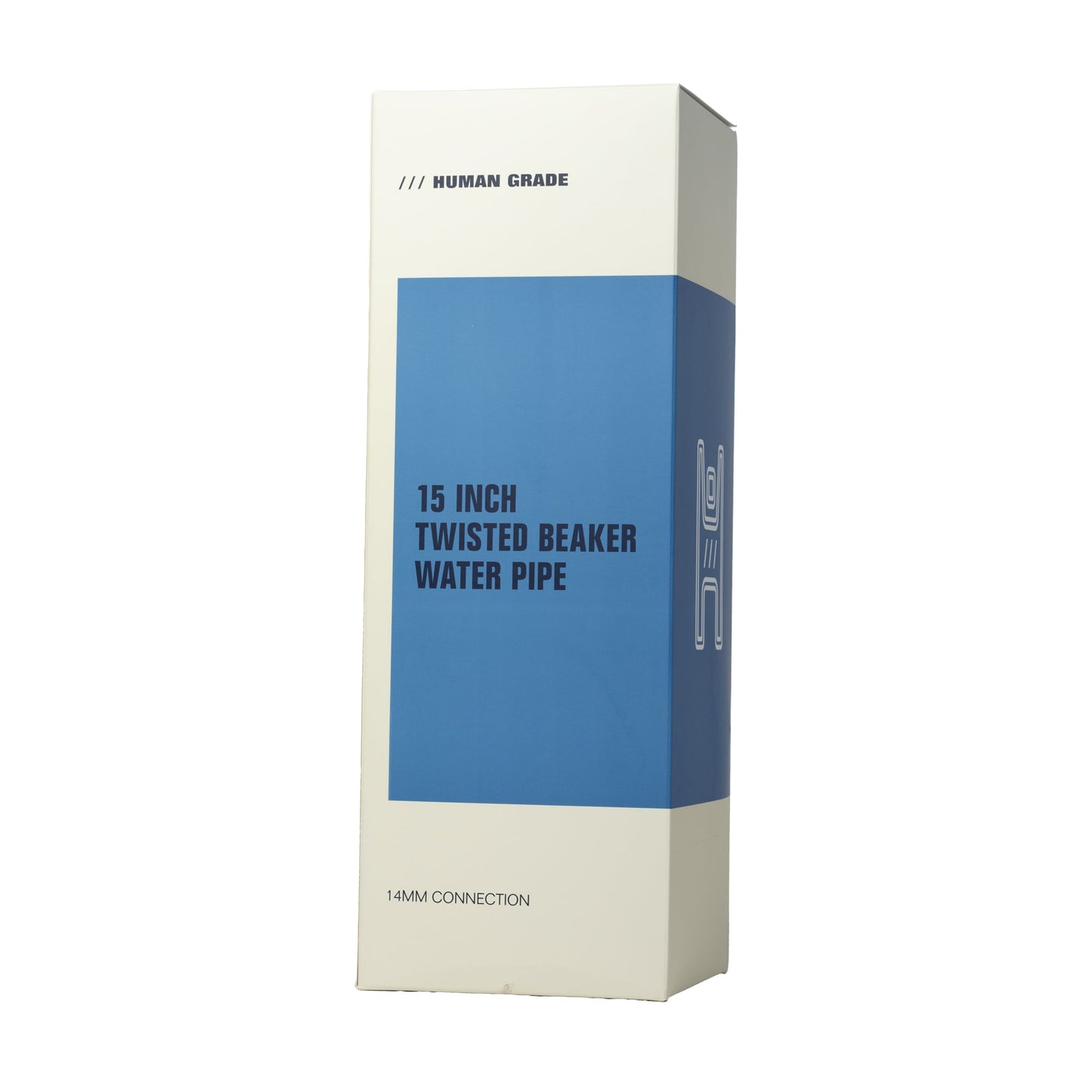 Human Grade Twisted Iridescent Beaker Water Pipe