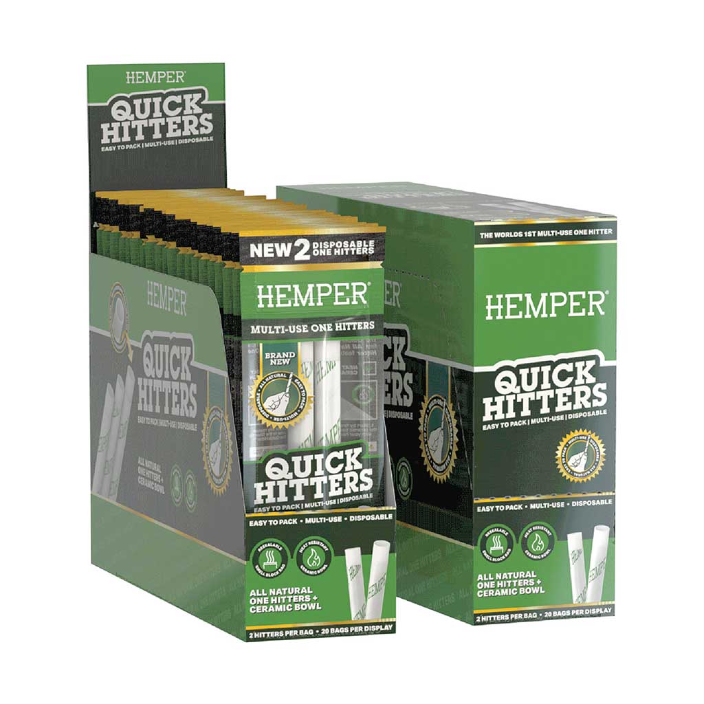 2-PK Quickhitter Disposable Chillum – Natural
