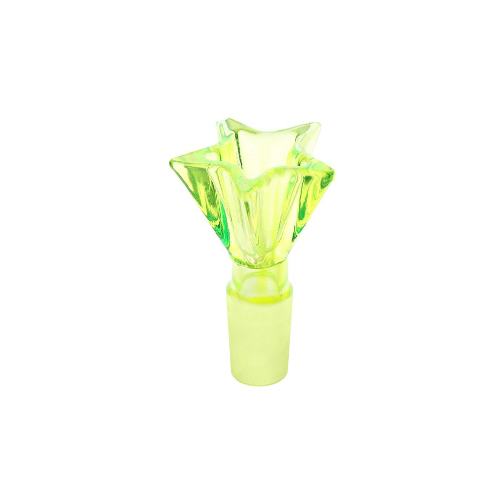 Pulsar Star Power Glass Water Pipe - 6.5" / 14mm F / Green