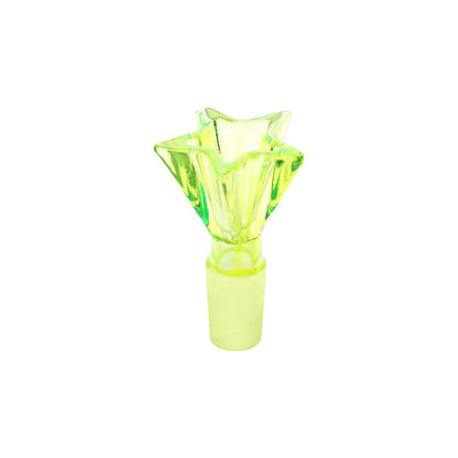 Pulsar Star Power Glass Water Pipe - 6.5" / 14mm F / Green