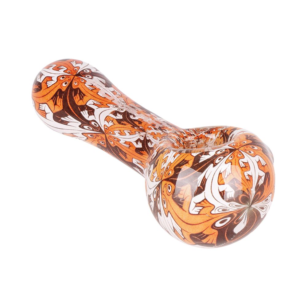 Pulsar Inside Print Glass Spoon Pipe | 4.75"