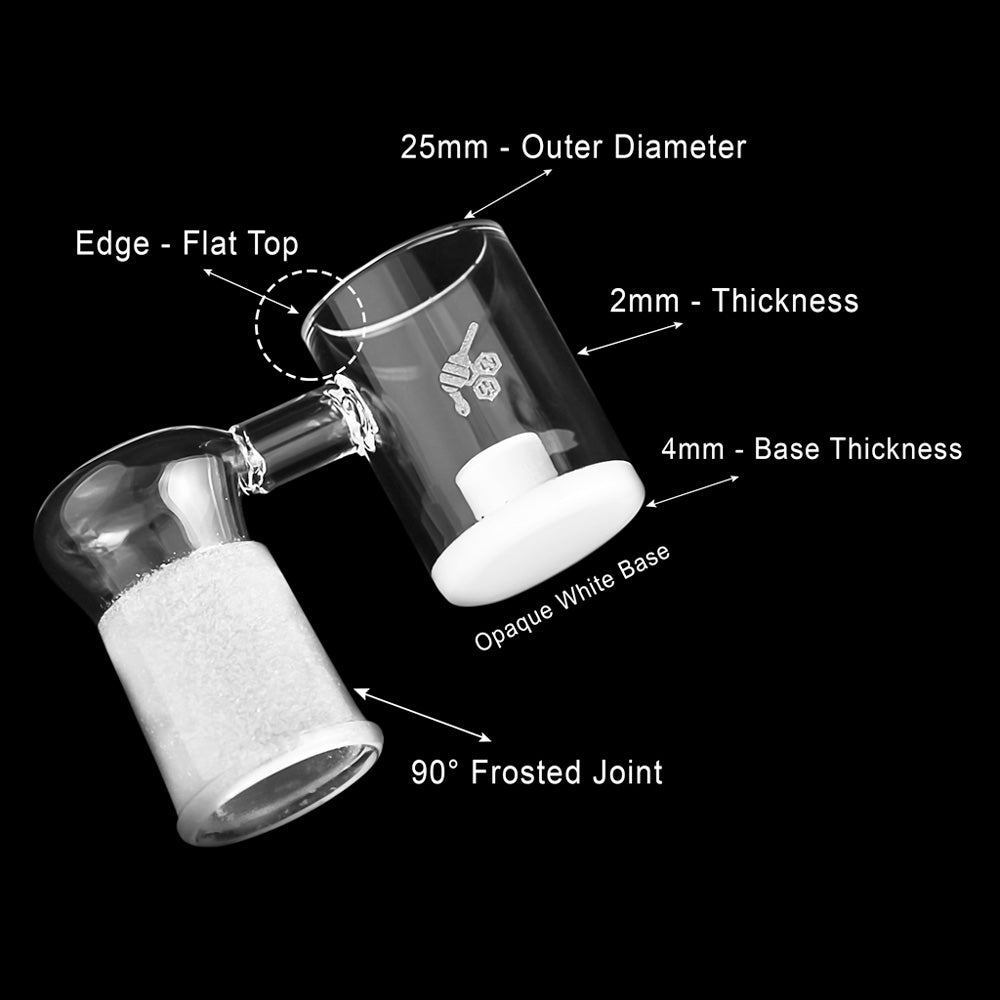 Honey & Milk Core Reactor Sidecar Quartz Banger - 90° Degree | YL