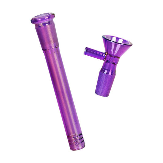 3CT Bundle - Pulsar Electro Colored Beaker Glass Water Pipe - 10" / 14mm F / Assorted Colors