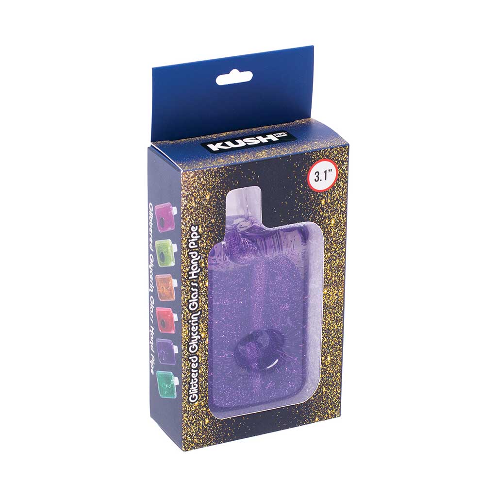 Liquid Glitter Square Hand Pipe
