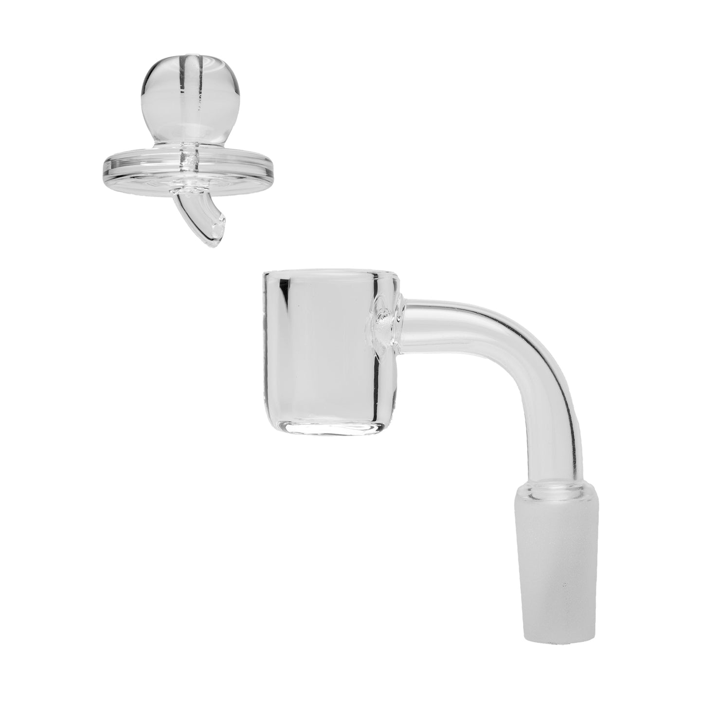 Human Grade 7.5" Recycler 45 (Triple Marble) Glass Rig