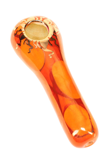 Ancient Creations Ceramics 4″ Ceramic Spoon Hand Pipe – Brass Screen – US-Made