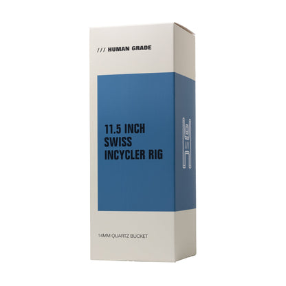 Human Grade 11.5" Swiss Incycler Glass Water Pipe