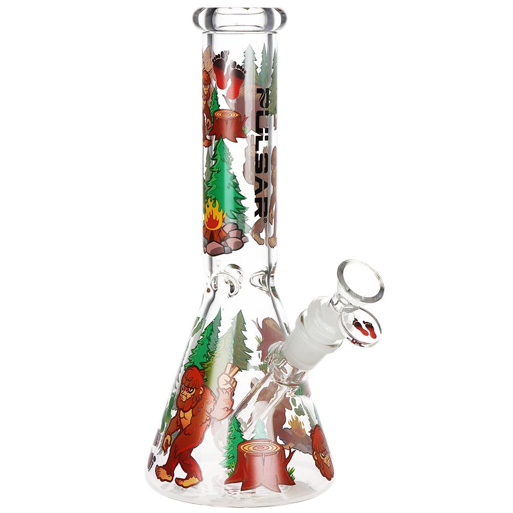 Pulsar Grumpy Bigfoot Beaker Glass Water Pipe - 10" / 14mm F