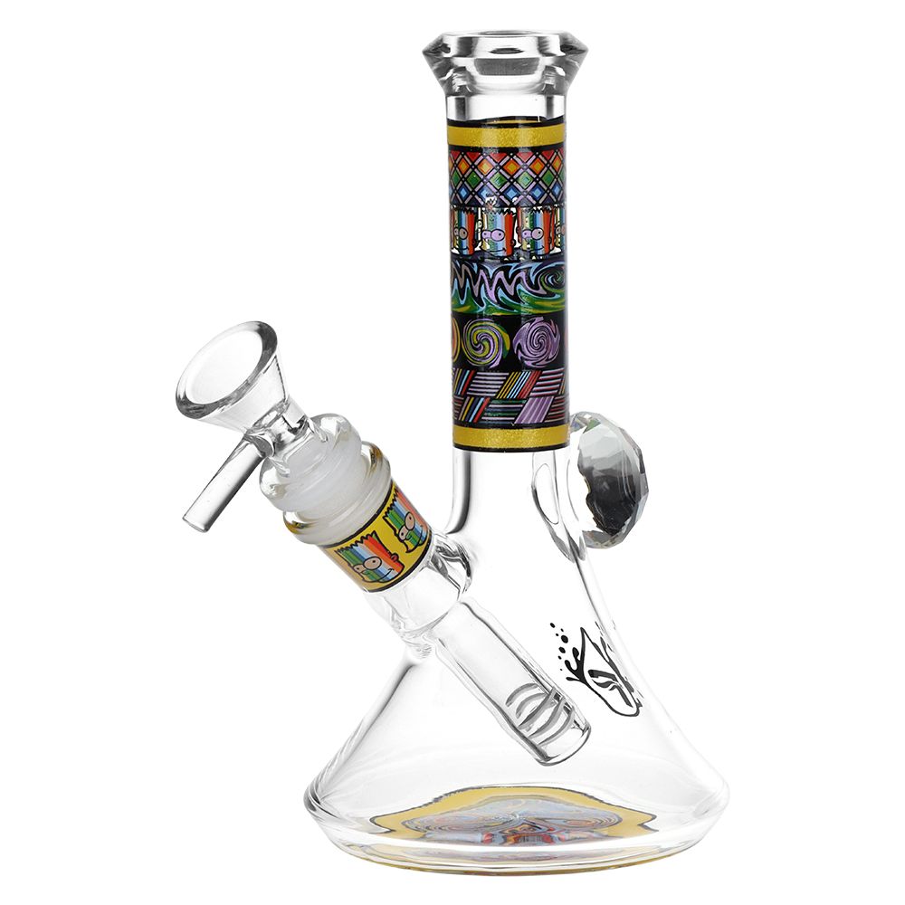 Pulsar Mosaic Bart Wag Glass Water Pipe - 6.75" / 14mm F / Colors Vary
