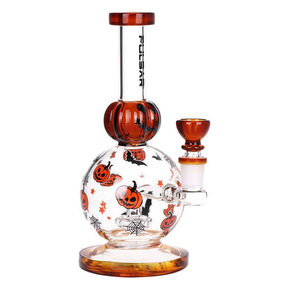 Pulsar Crazy Pumpkins Glass Water Pipe 7.9" / 14mm F