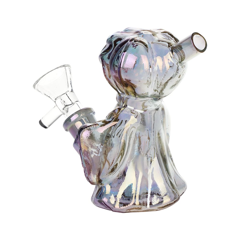 4CT Bundle - SeshGear Jack-O-Lantern Ghost Glass Bubbler - 4" / Assorted Colors