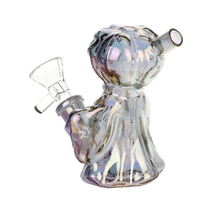 4CT Bundle - SeshGear Jack-O-Lantern Ghost Glass Bubbler - 4" / Assorted Colors