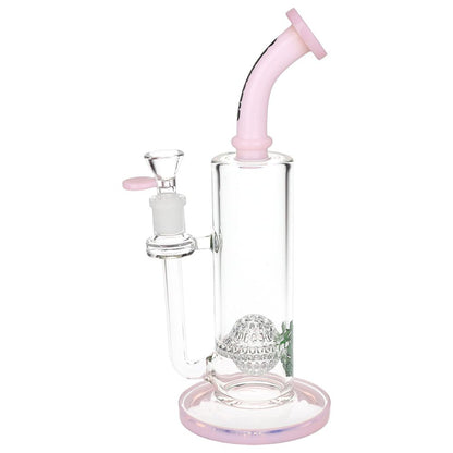 SeshGear Golf Ball Perc Glass Water Pipe | 10" | 14mm F | Colors Vary