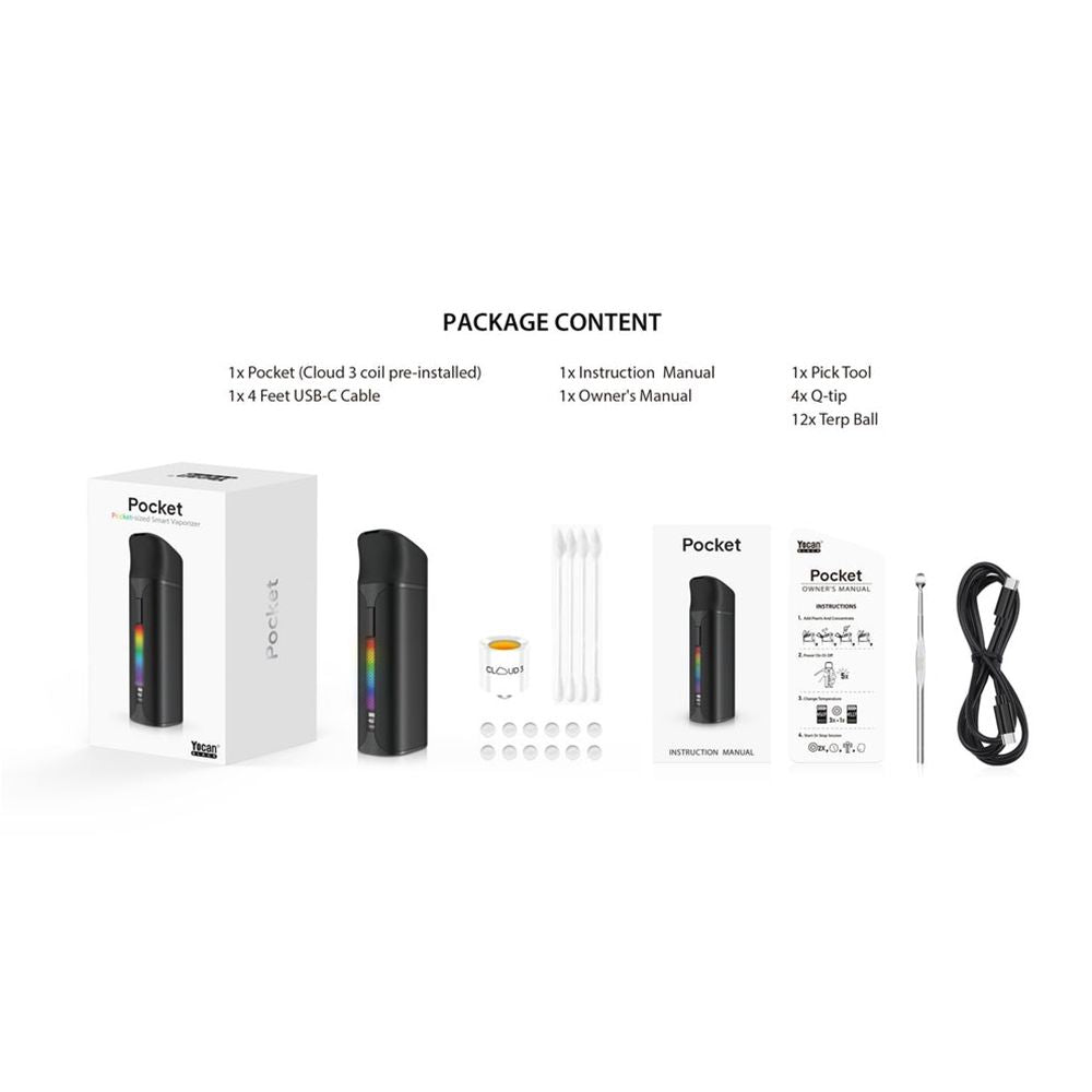 Yocan Black Pocket Concentrate Vaporizer | 1400mah