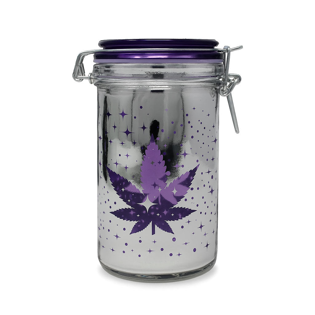 Airtight Purple Leaf Galaxy - Stash Jar