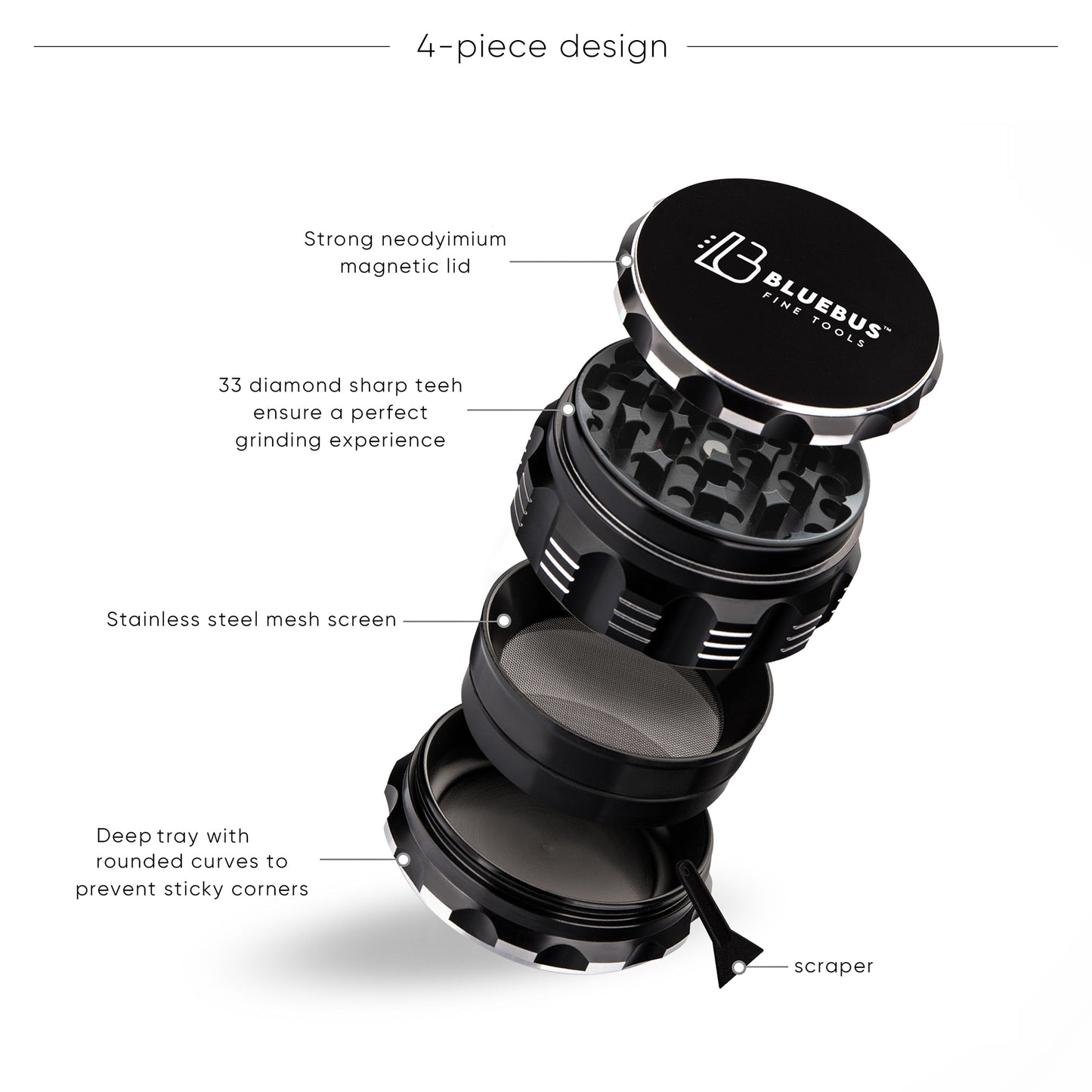 GAC 2.5" Ceramic Grinder