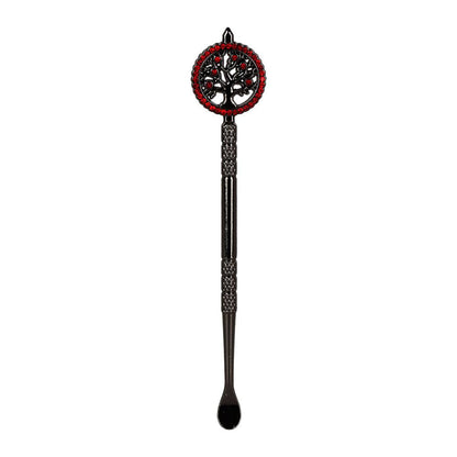 10CT JAR - SeshGear Tree of Life Metal Dab Tool - 4.5" / Assorted Colors