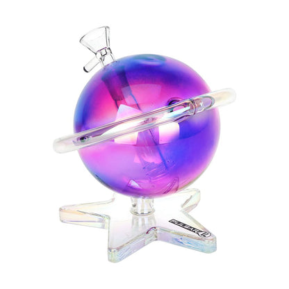 Pulsar Planetary Ring Electroplated Glass Water Pipe - 5.5" / 14mm F