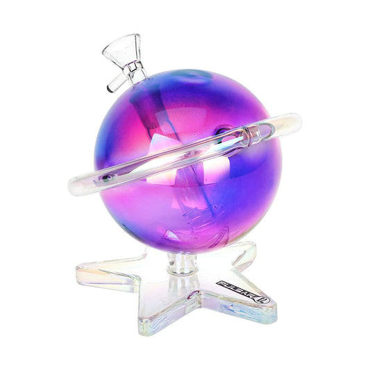 Pulsar Planetary Ring Electroplated Glass Water Pipe - 5.5" / 14mm F