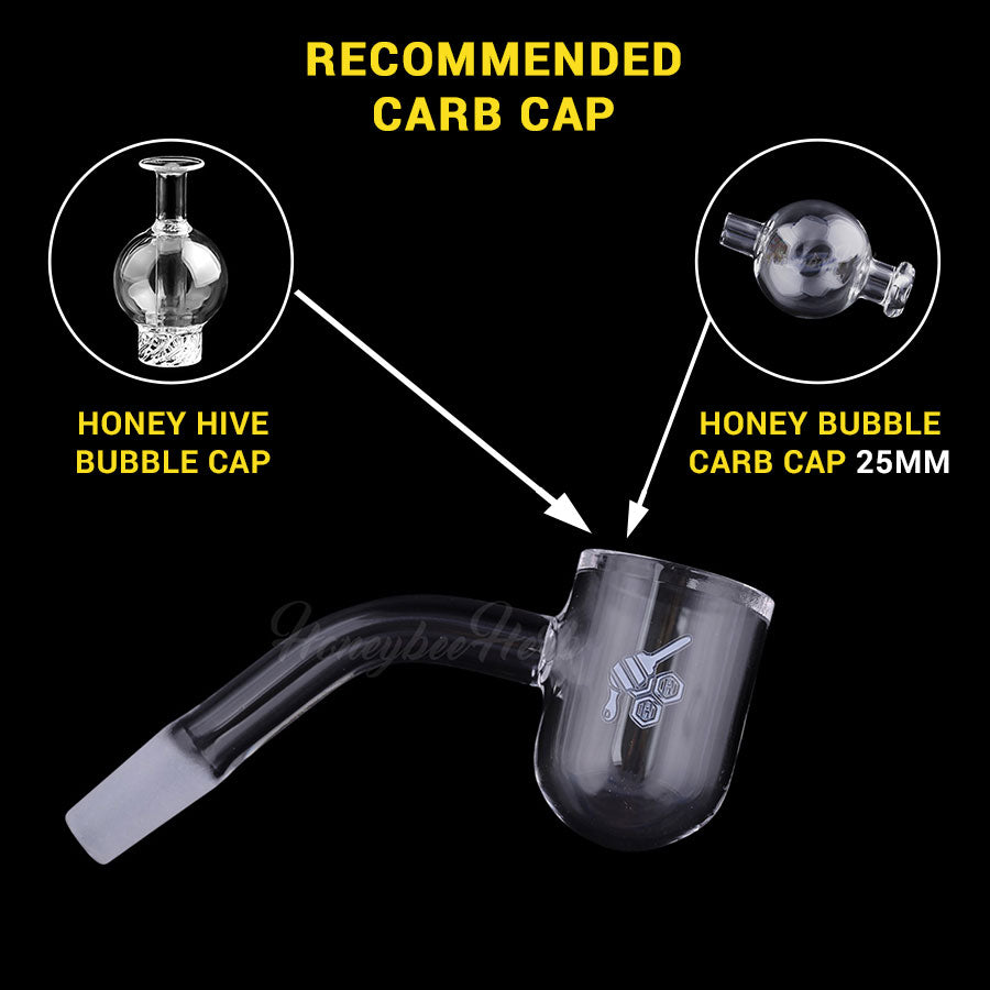 Honey Bevel Bowl Quartz Banger - 45° Degree | YL