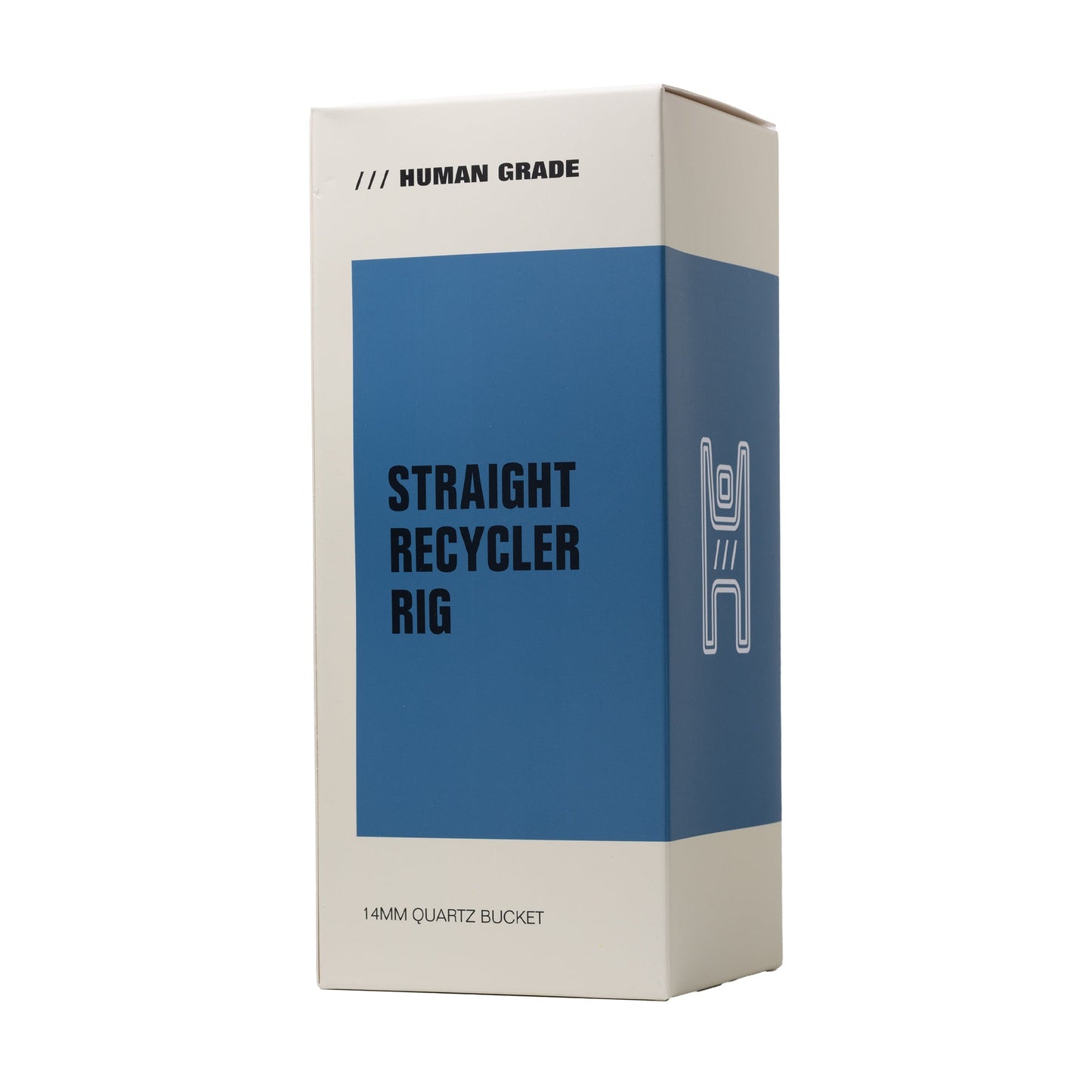 Human Grade 10.25" Straight Recycler Glass Water Pipe