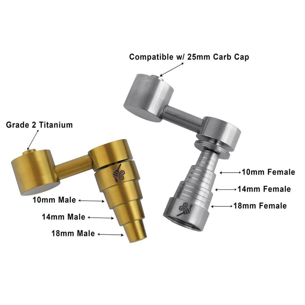 Titanium 6 In 1 Sidecar Dab Nail